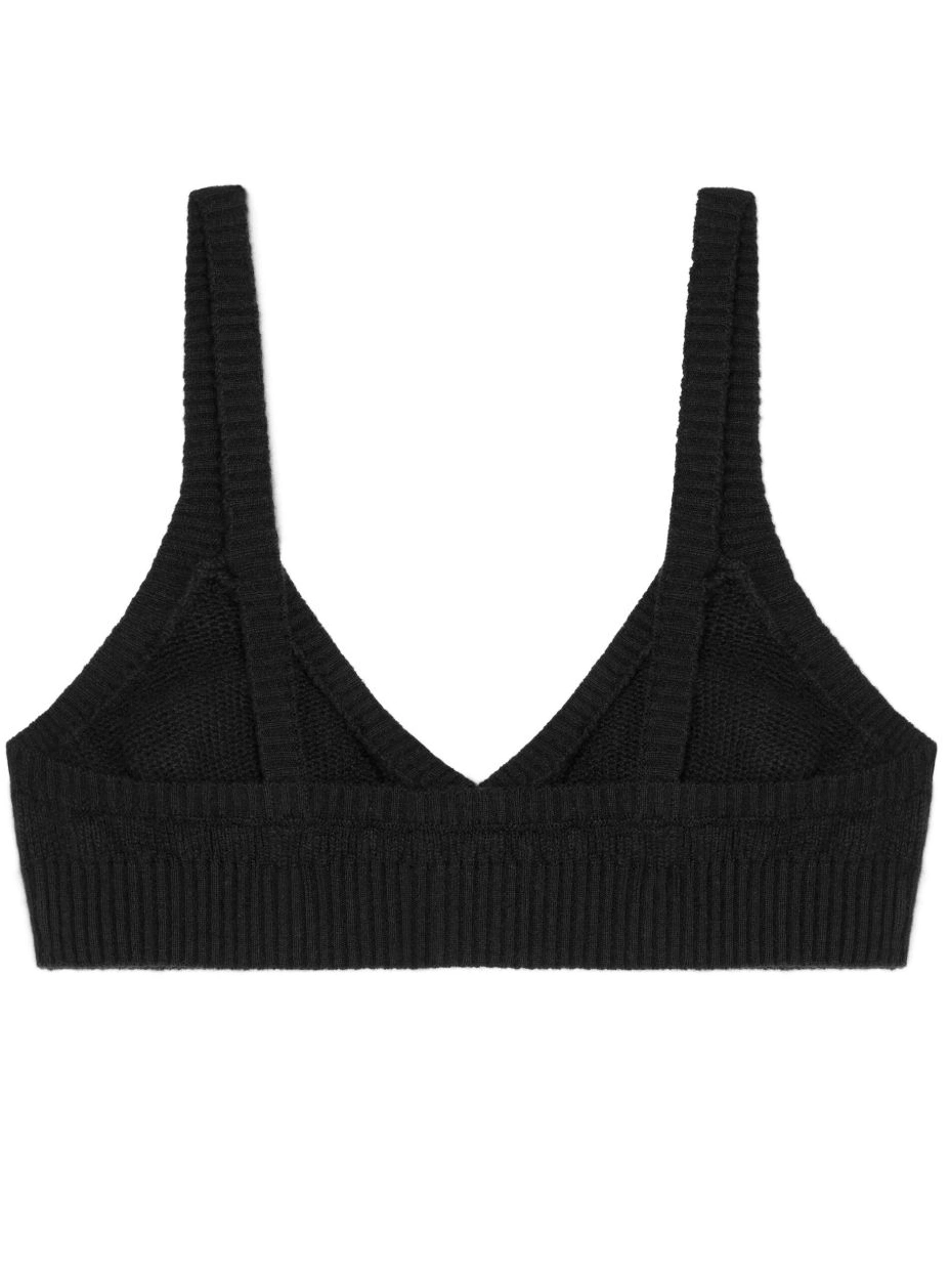Cheap v-neck Alanui Women cashmere bralette 0825